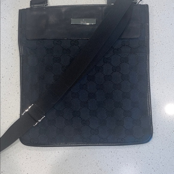 Gucci Other - Gucci Black Patterned Messenger Bag
